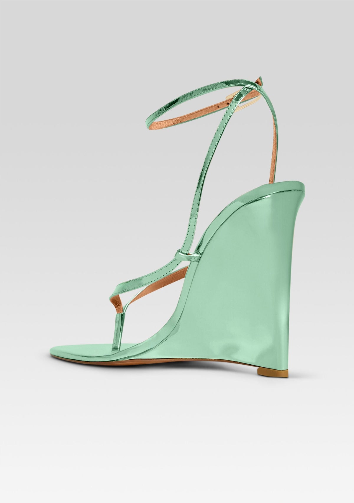 Namby Wedge by retrofête in Metallic Mint, product image 5