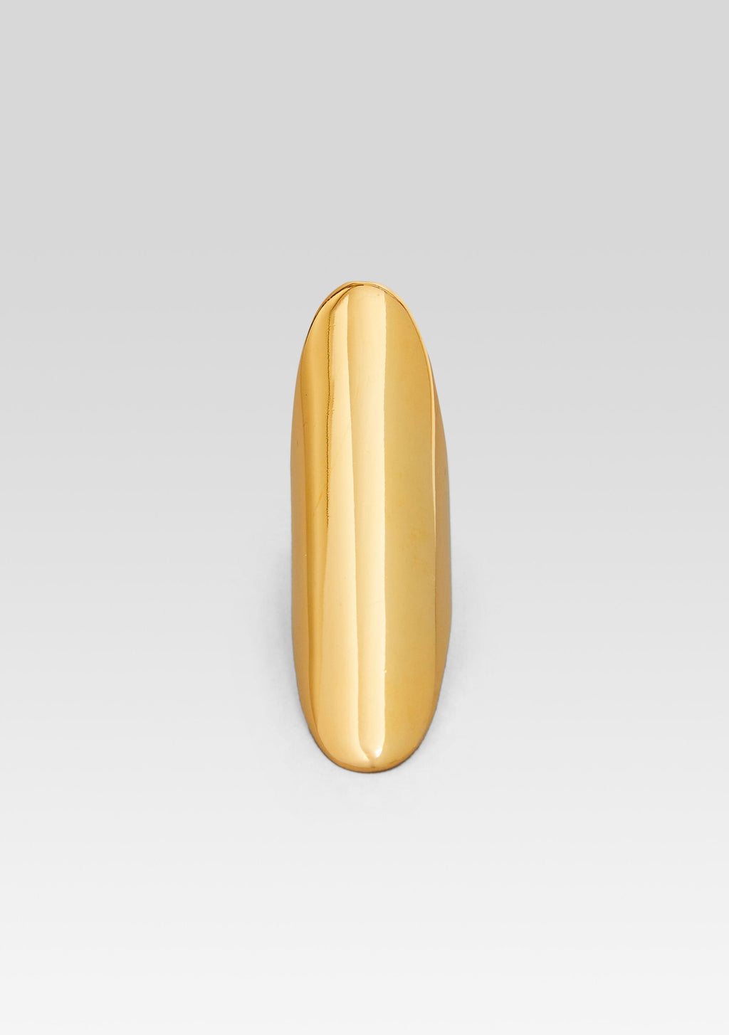 Oval Finger Ring by Retrofête X Keren Wolf in Gold, product image 1