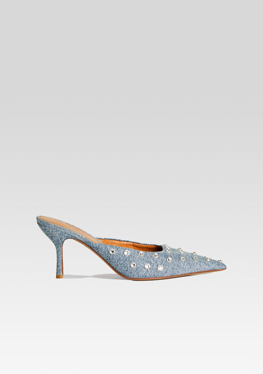 Pacifica Embellished Denim Mule by retrofête in Tel Aviv Sand, product image 1
