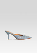 Pacifica Embellished Denim Mule by retrofête in Tel Aviv Sand, product image 1