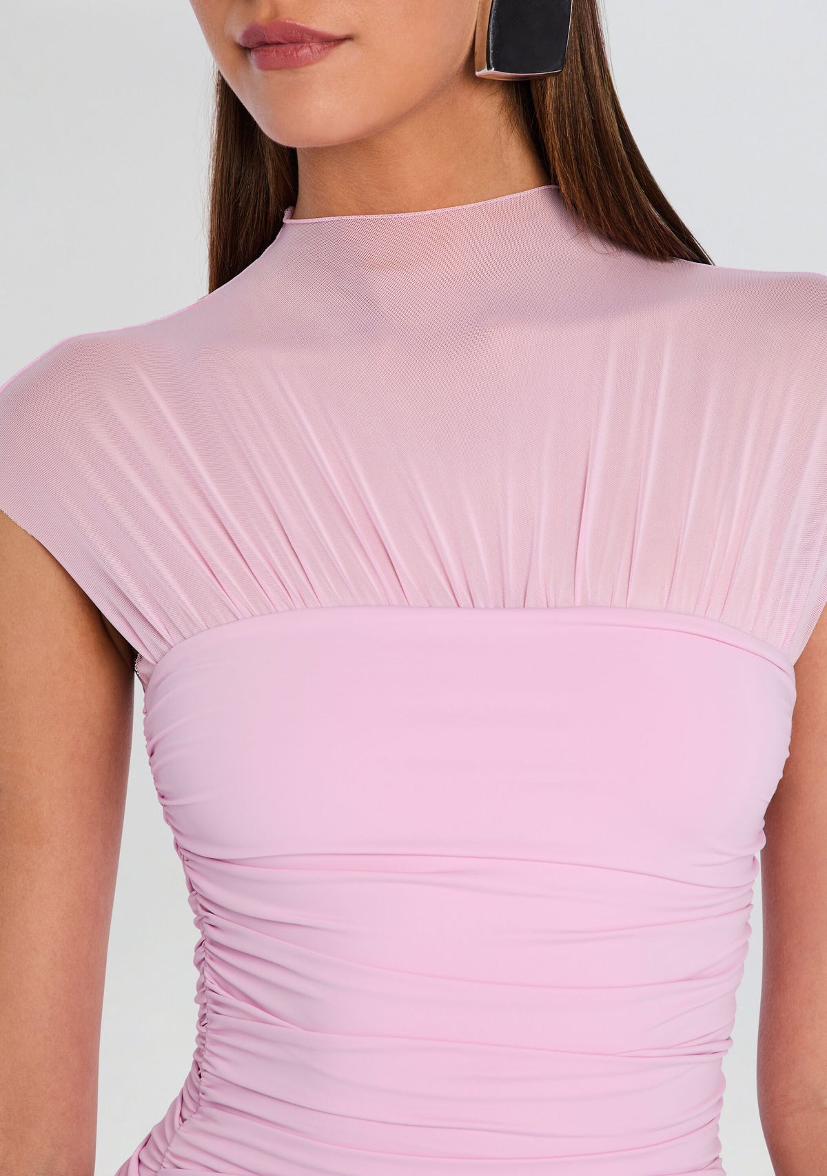 Paola Mini Dress by SEROYA in Dusty Pink, product image 2