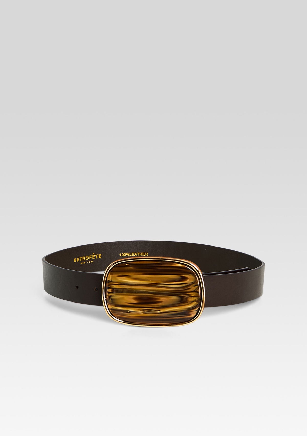 Parlow Belt by retrofête in Tigers Eye Leather, product image 1