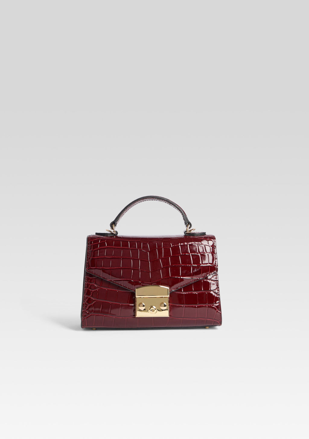 Renee Bag by retrofête in Burgundy Croco, product image 1