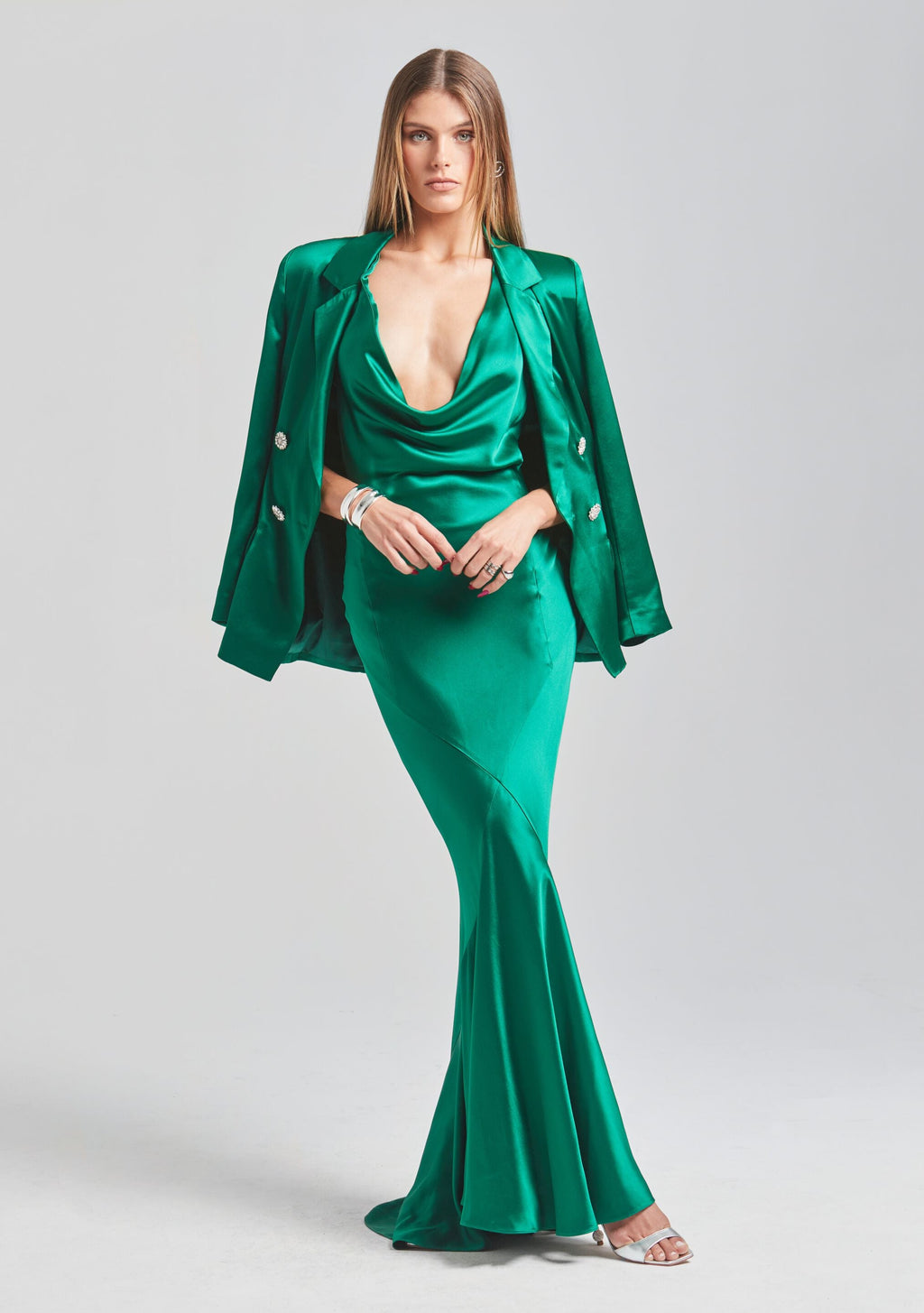Saige Blazer by retrofête in Emerald, product image 6