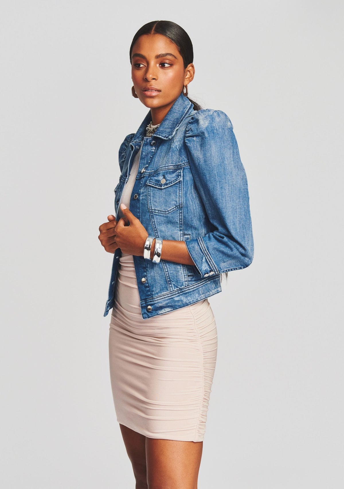 Ada Denim Jacket by retrofête in Sea, product image 3