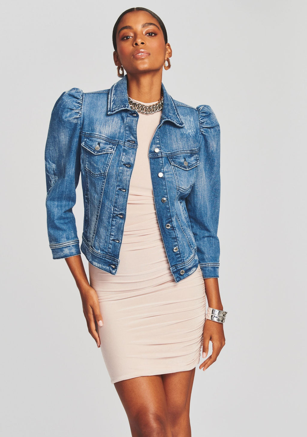 Ada Denim Jacket by retrofête in Sea, product image 1