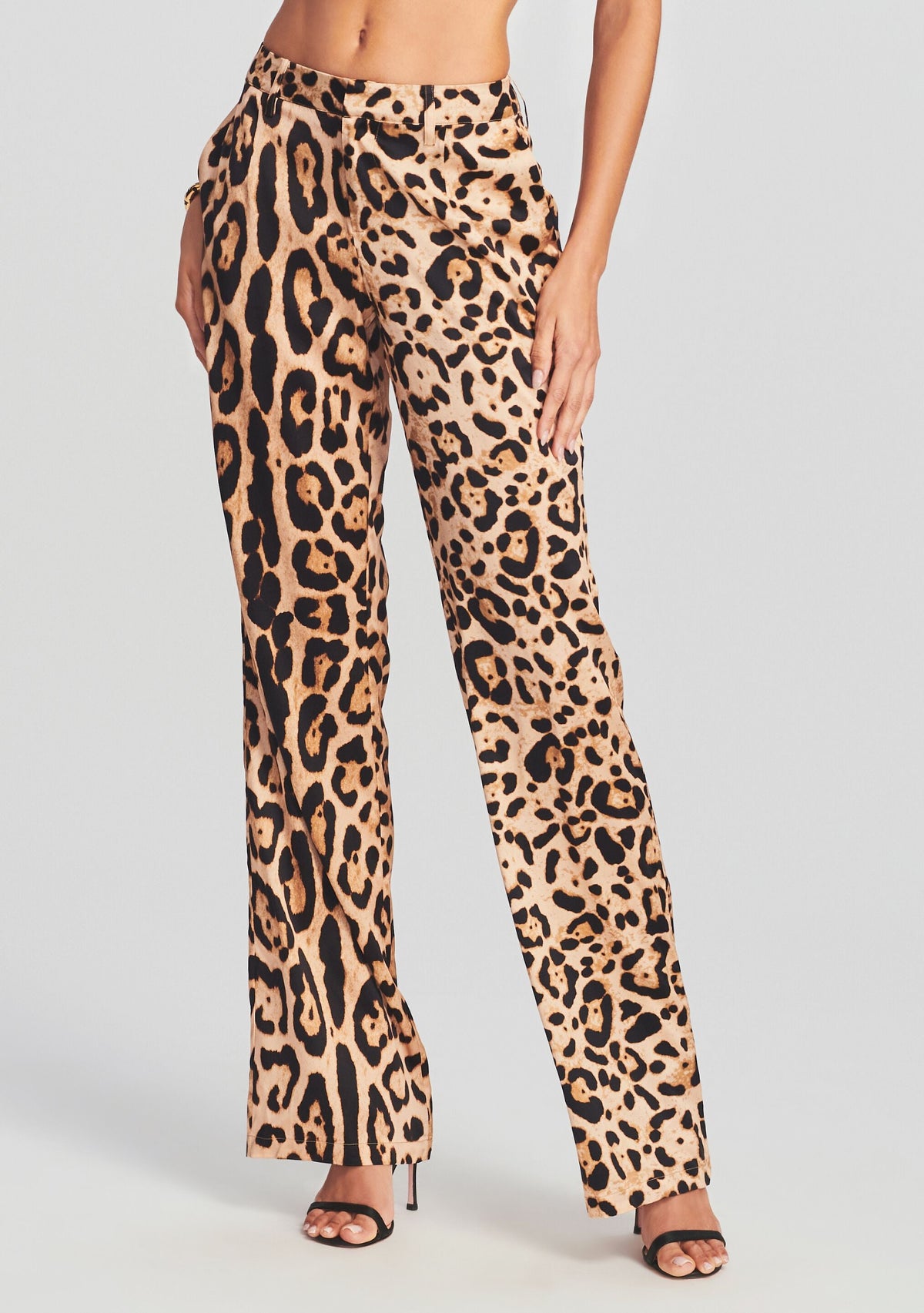Suki Silk Pant by SEROYA in Leopard Combo, product image 1
