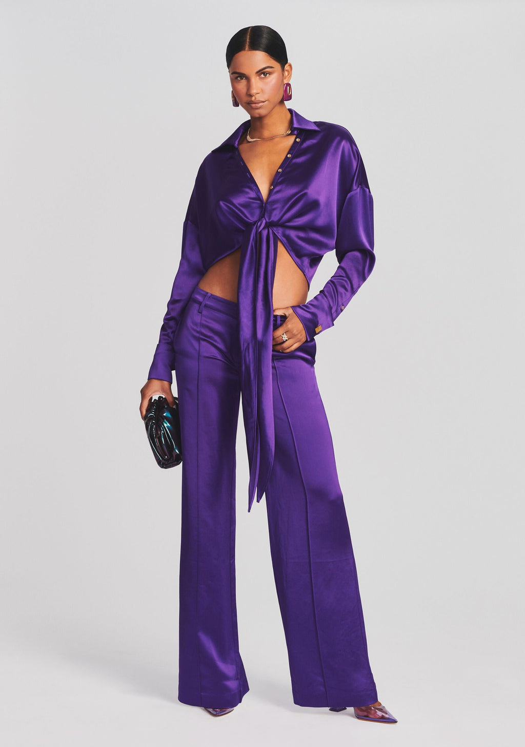 Parker Shirt by retrofête in Royal Purple, product image 2
