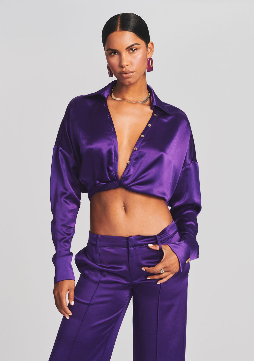 Parker Shirt by retrofête in Royal Purple, product image 5