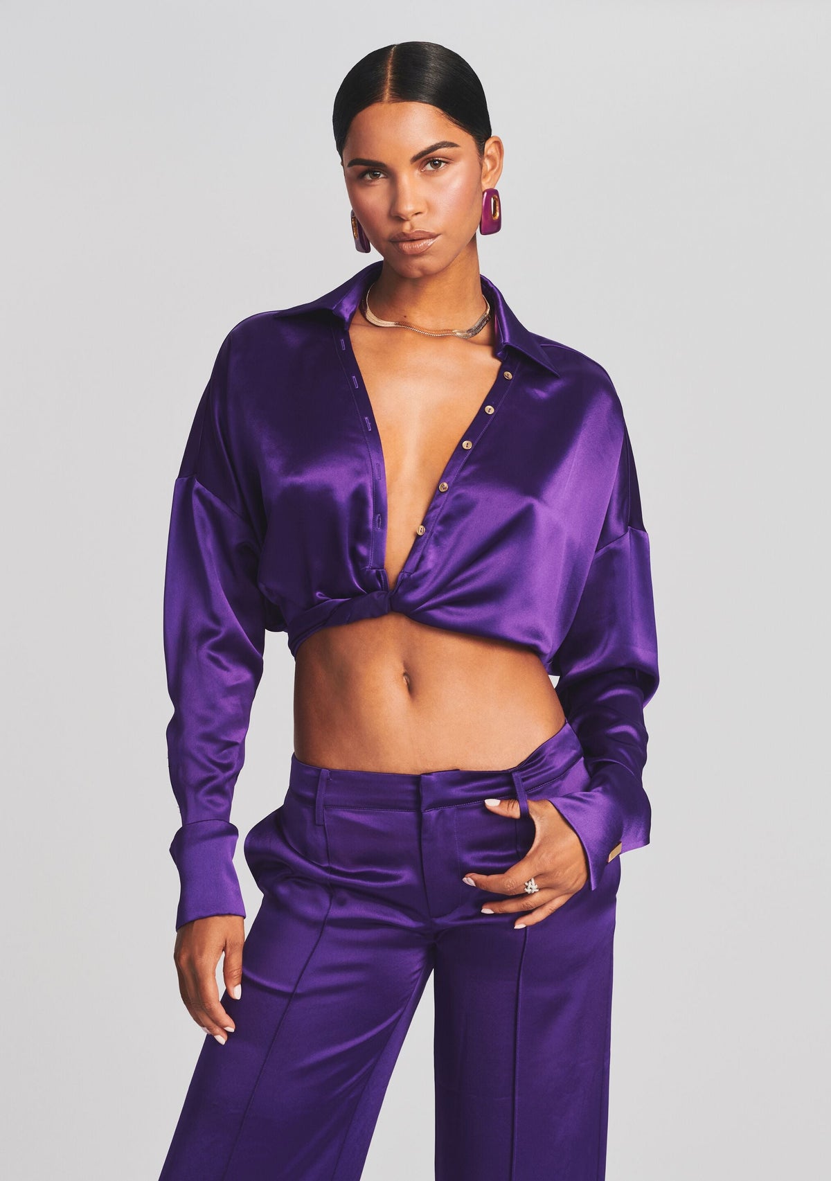Parker Shirt by retrofête in Royal Purple, product image 5