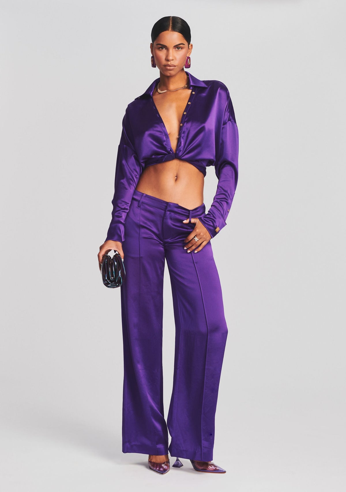 Eliza Pant by retrofête in Royal Purple, product image 2