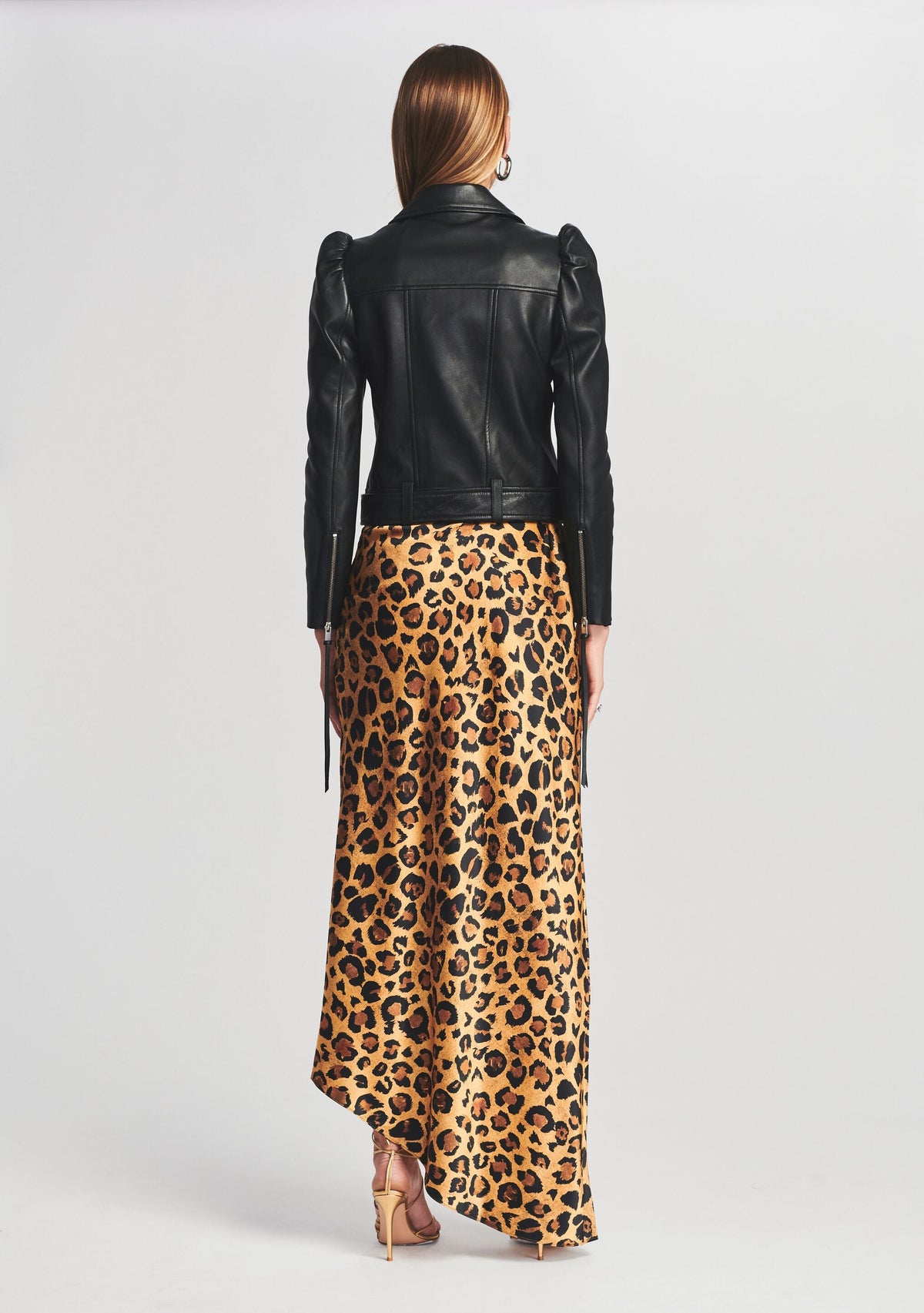 Tai Leather Jacket by retrofête in Black/Silver, product image 4