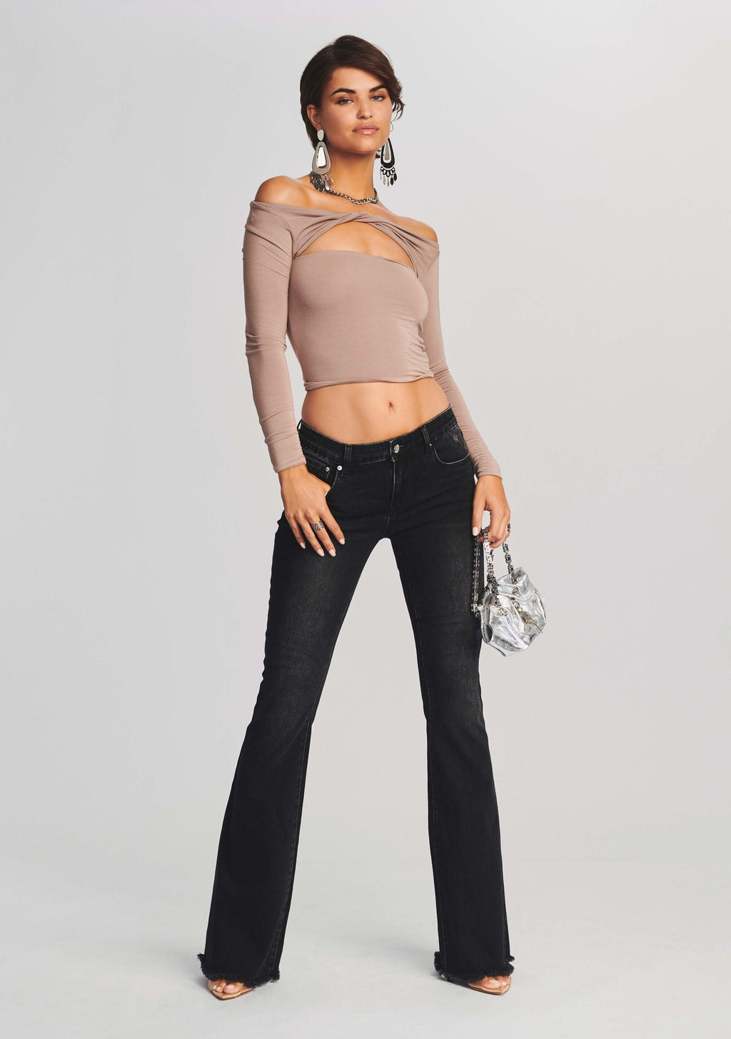 Barrymore Terry Pant by retrofête in Faded Black Terry, product image 2