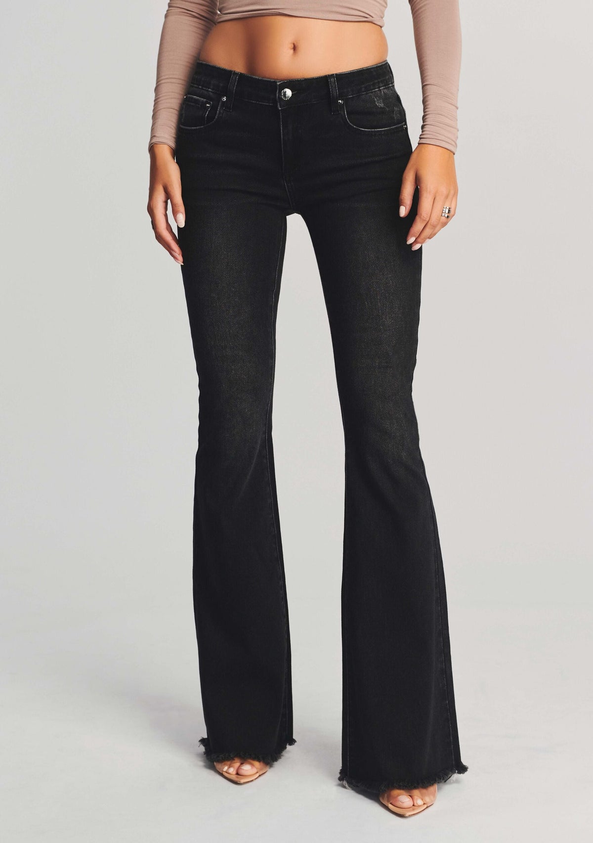 Barrymore Terry Pant by retrofête in Faded Black Terry, product image 1