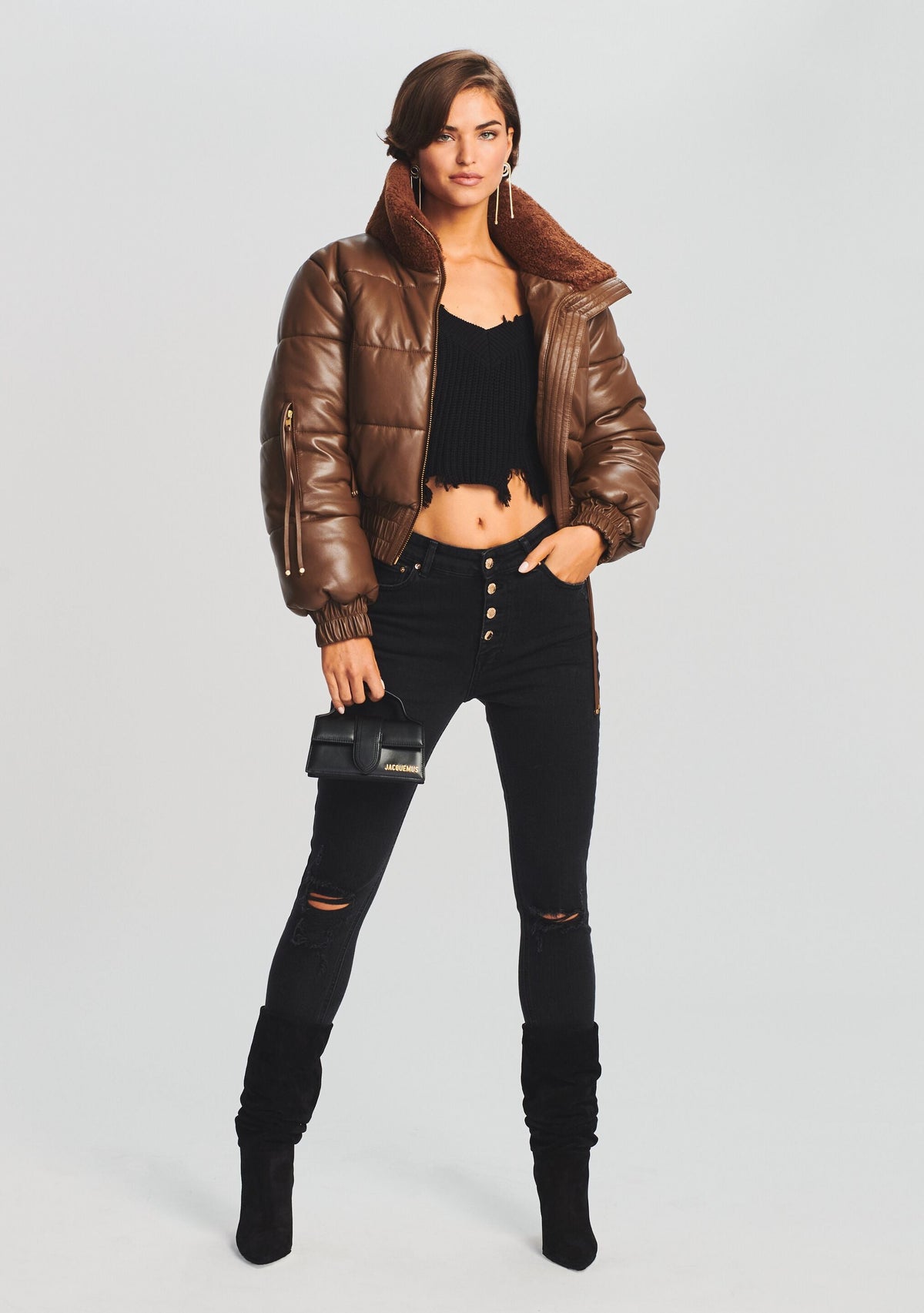 Stevie Leather Jacket by retrofête in Cognac, product image 2