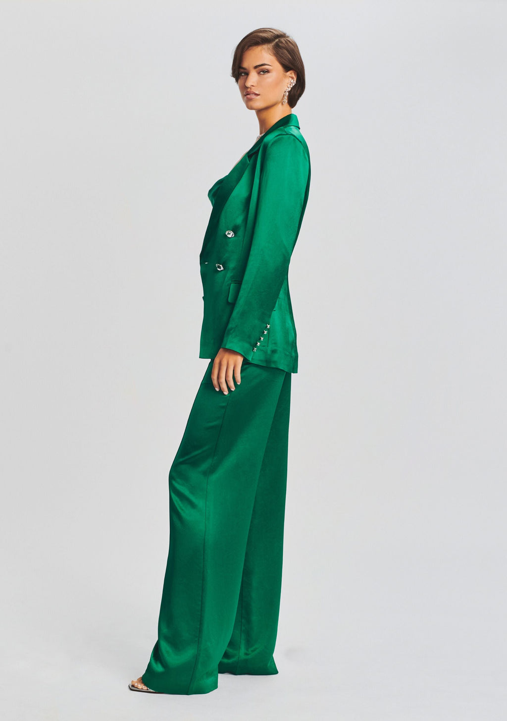 Saige Blazer by retrofête in Emerald, product image 3