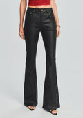 Laurel Coated Denim Pant by retrofête in Coated Black, product image 1