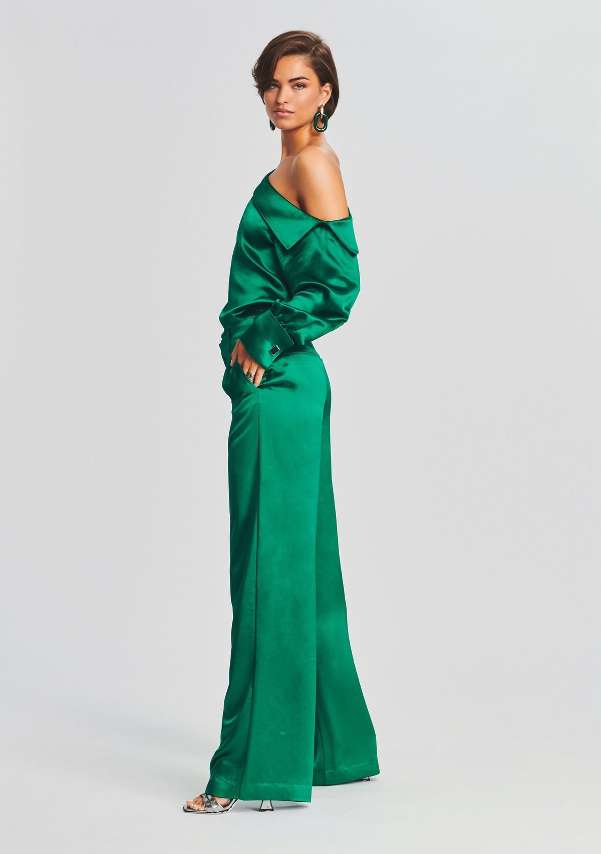 Josette Top by retrofête in Emerald, product image 3