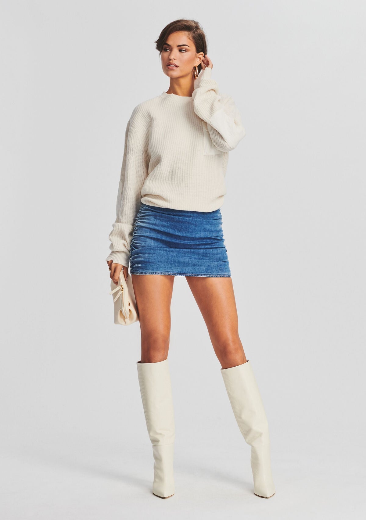 Elijah Skirt by retrofête in Blue Jay, product image 2
