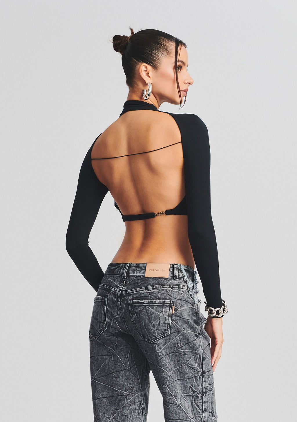 Roman Top by SEROYA in Black, product image 1