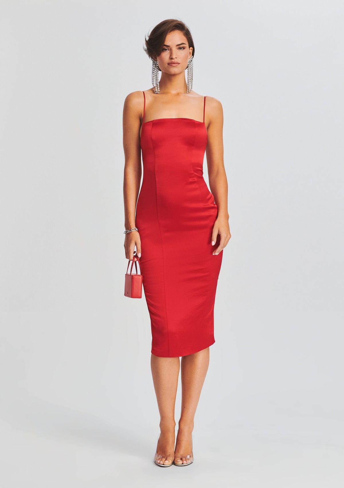 Samantha Dress by retrofête in Red, product image 1