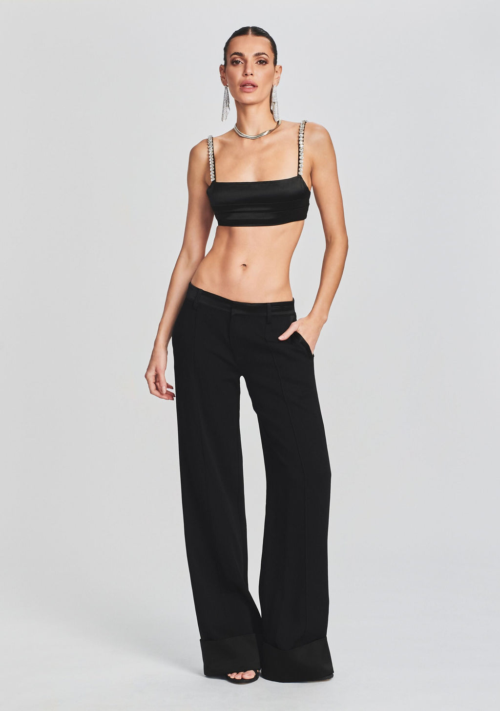 Zeke Bra by retrofête in Black/Crystal, product image 4