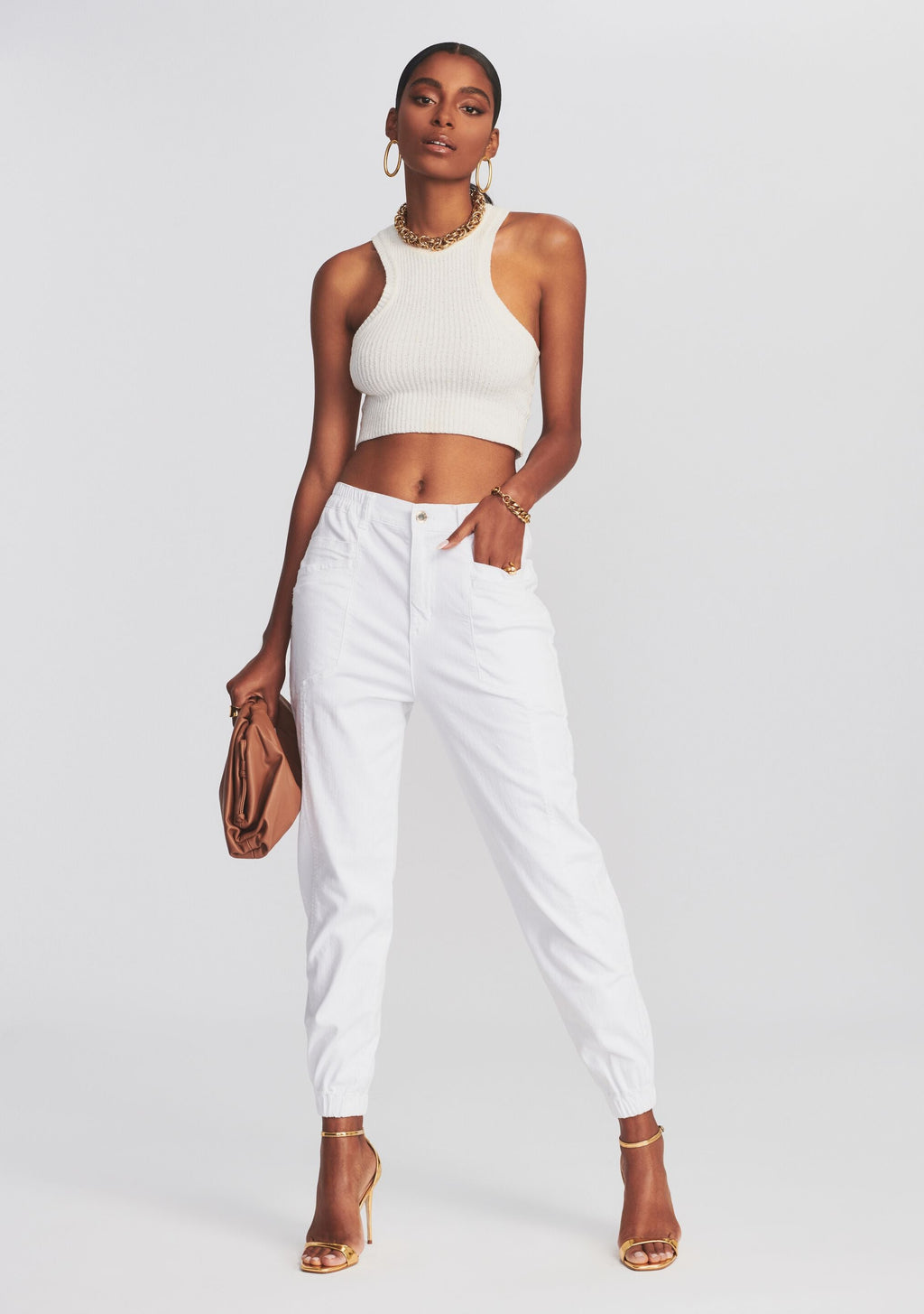 Myla Pant by retrofête in Optic White, product image 2
