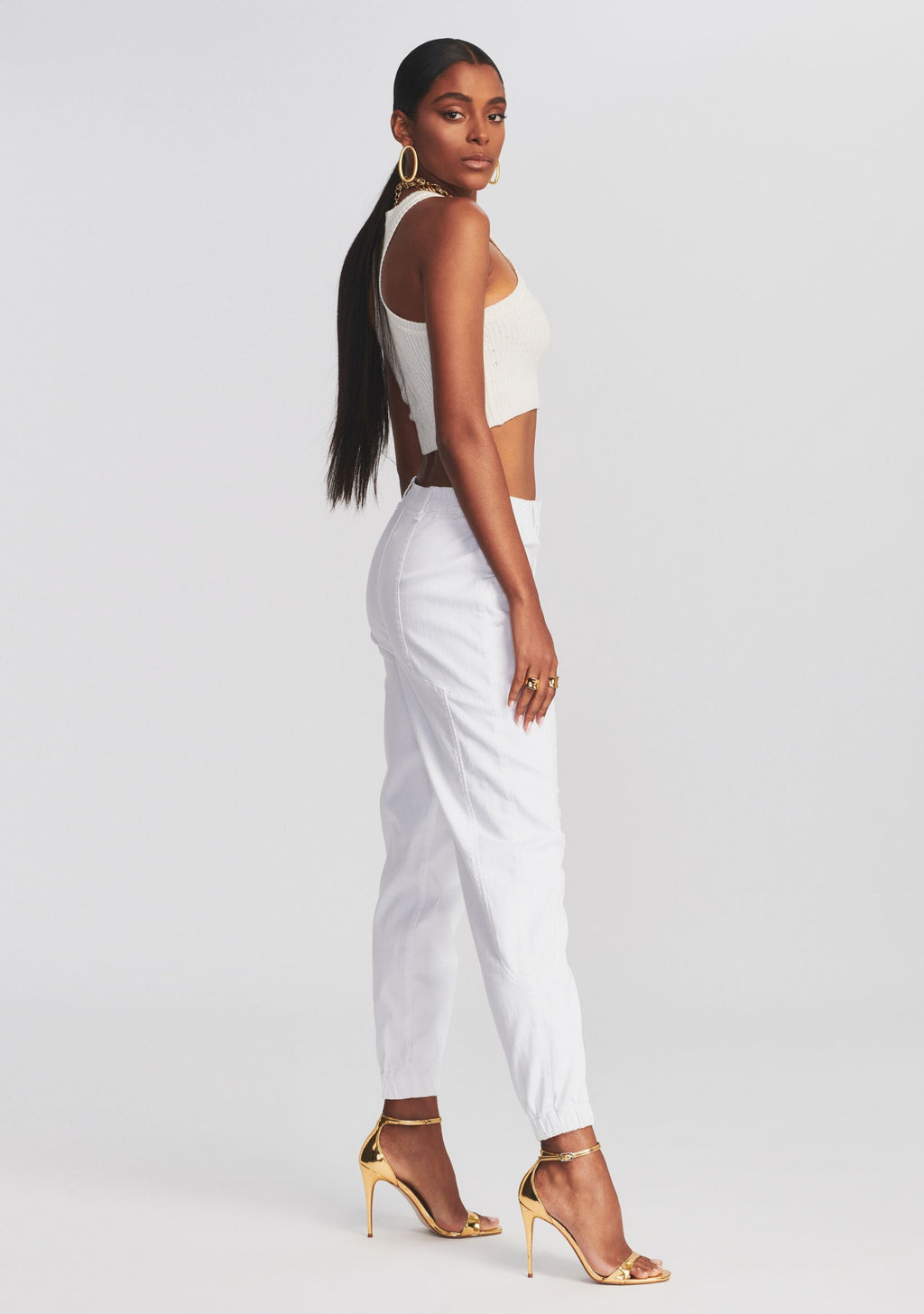 Myla Pant by retrofête in Optic White, product image 3