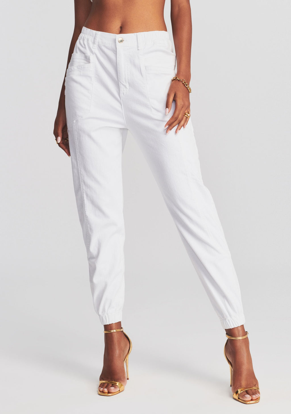 Myla Pant by retrofête in Optic White, product image 1