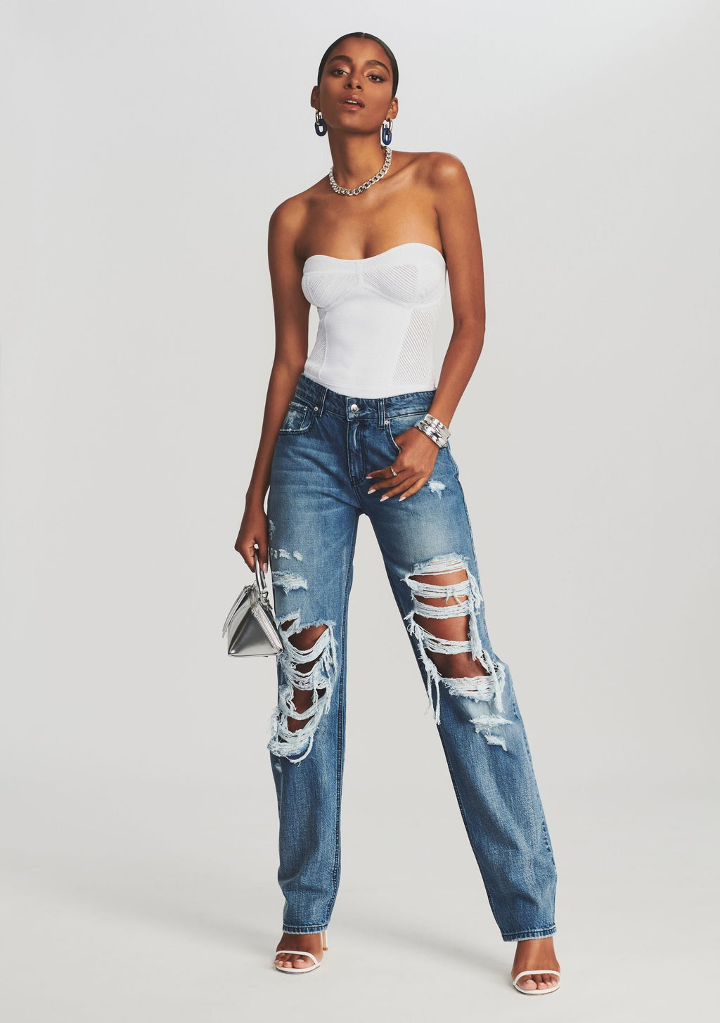 Lena Bodysuit by retrofête in White, product image 2
