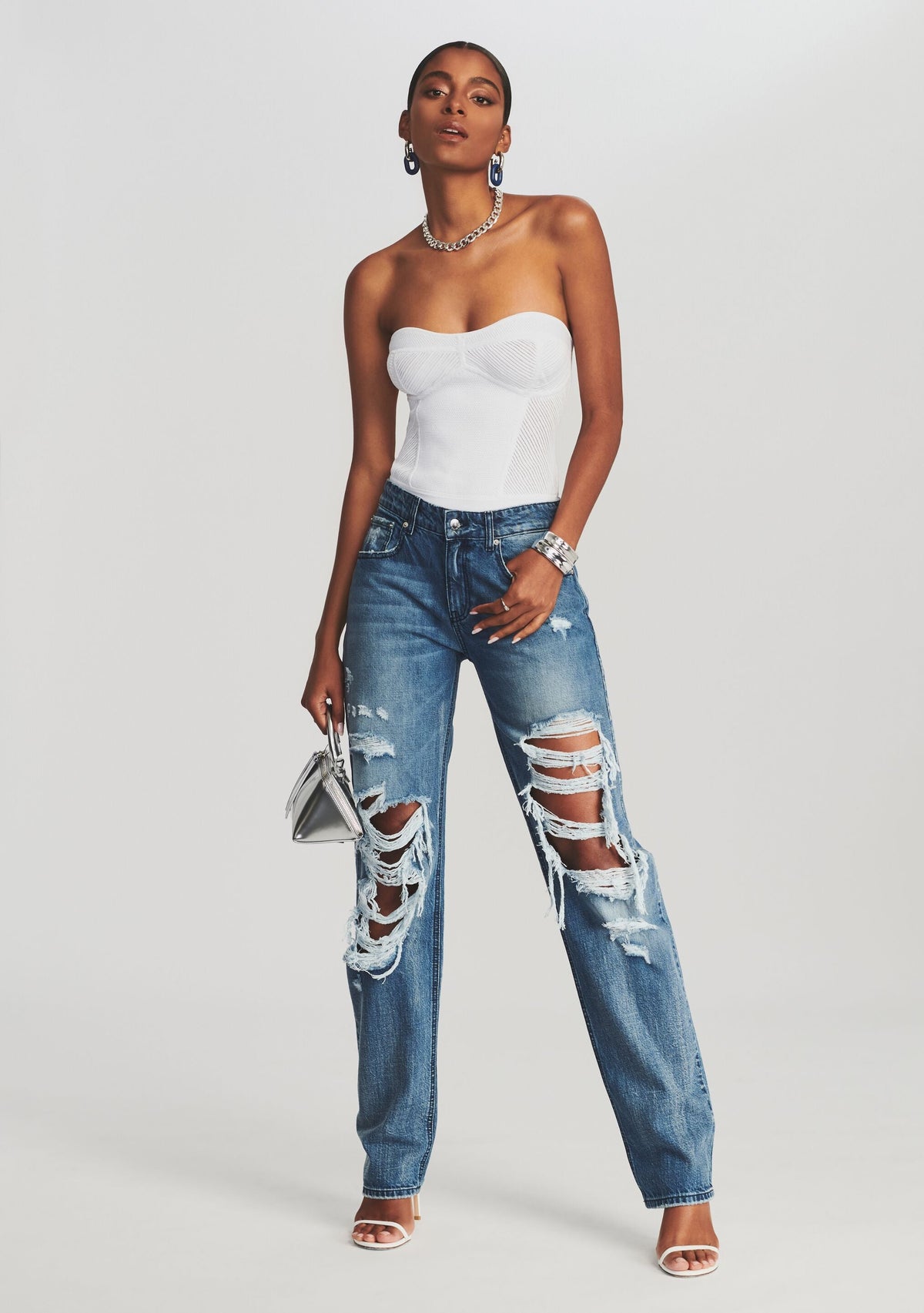 Lena Bodysuit by retrofête in White, product image 2