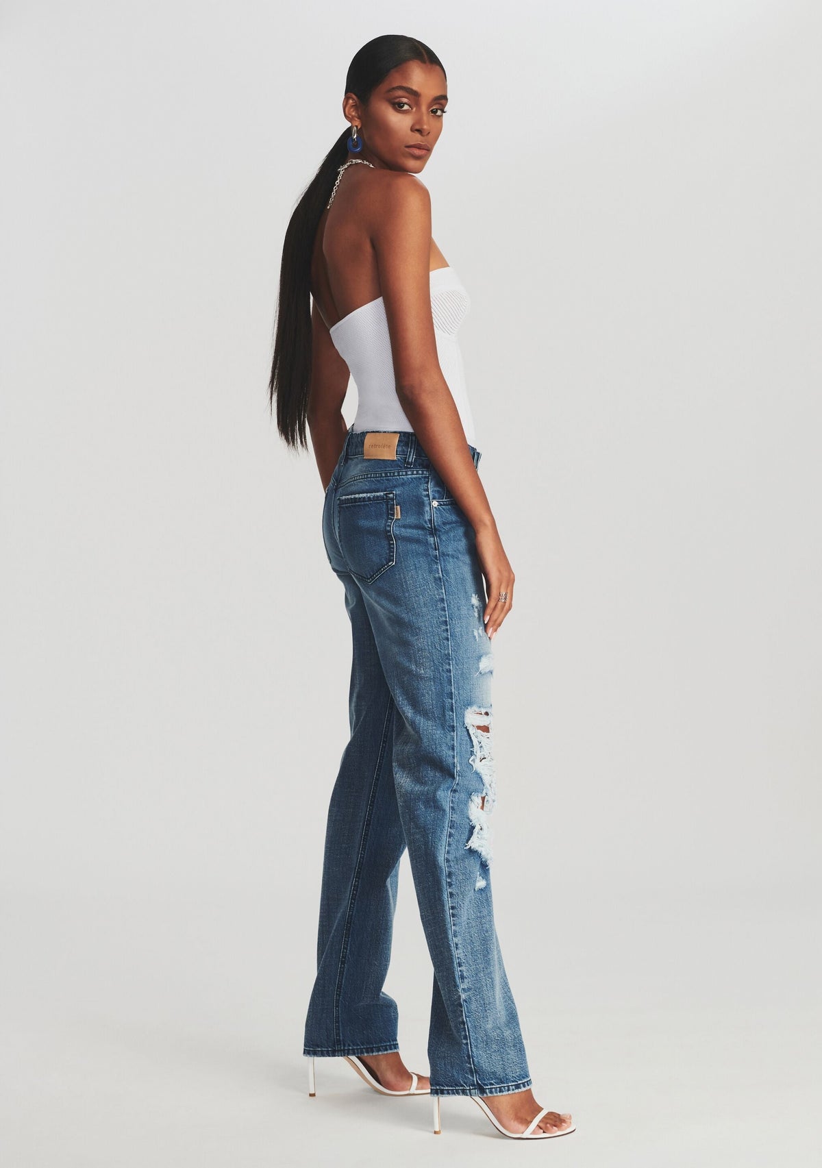 Lena Bodysuit by retrofête in White, product image 3