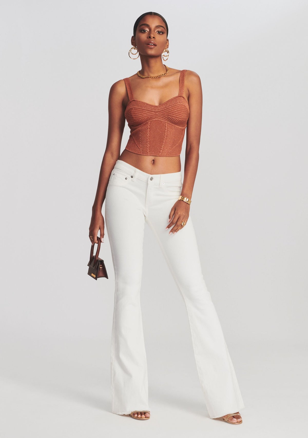Geneva Top by retrofête in Brown Lurex, product image 3