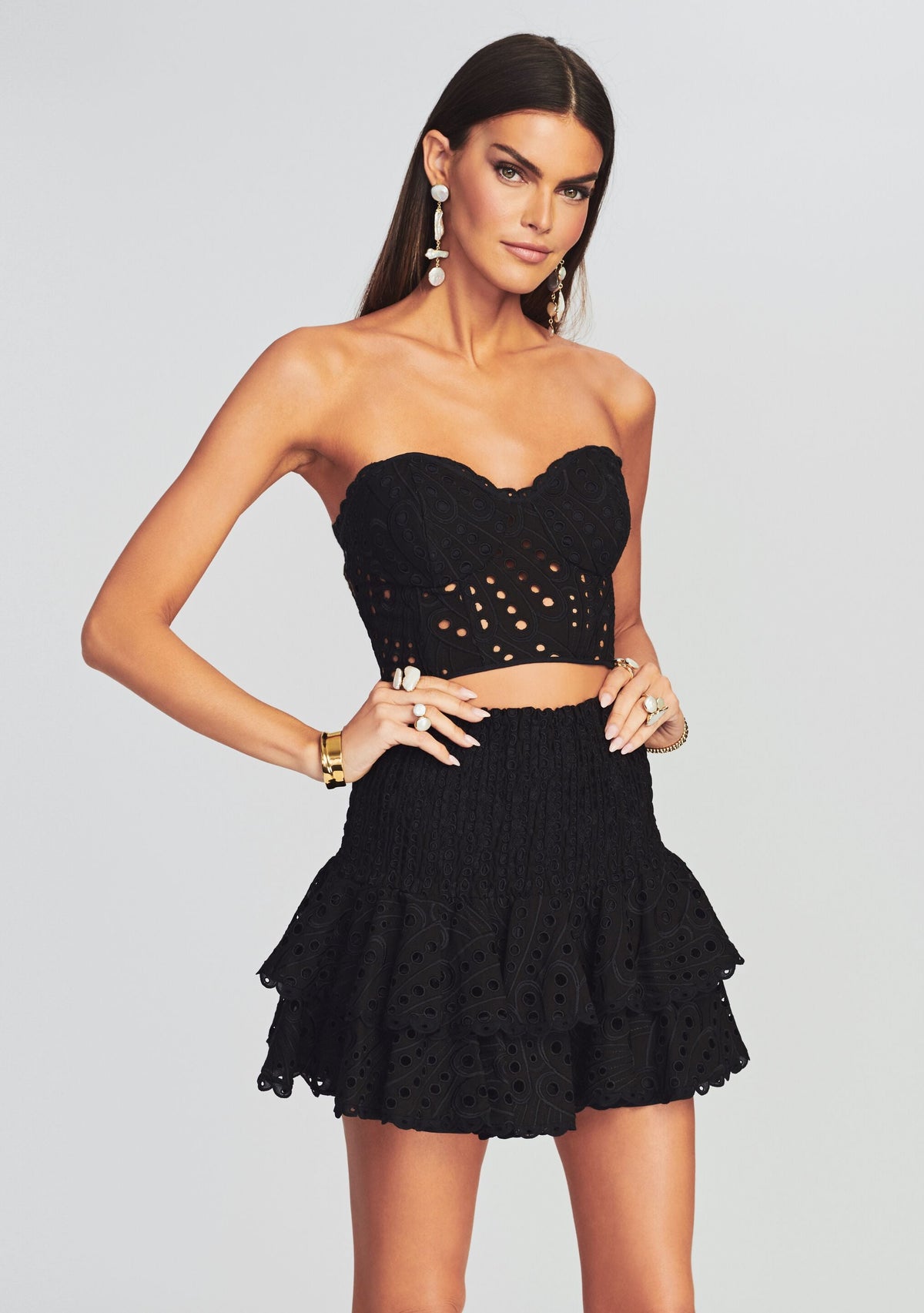 Noa Short Skirt by Charo Ruiz in Black, product image 2