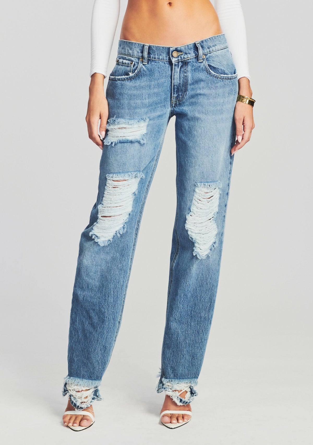 Maggie Low Rise Jean by retrofête in Coast, product image 1