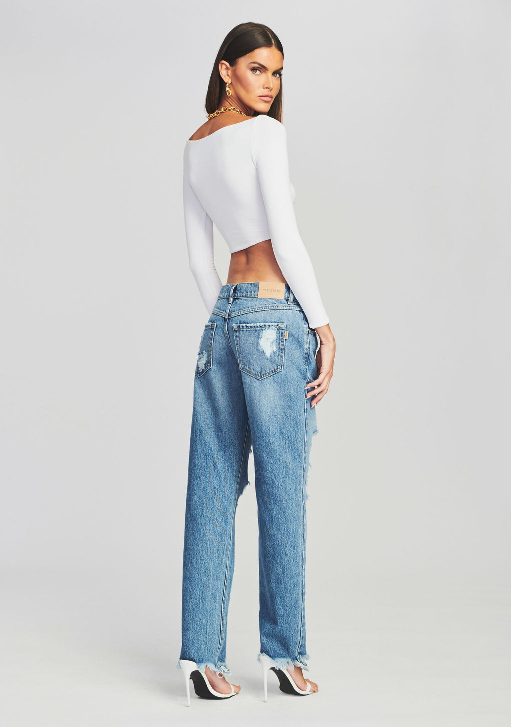 Maggie Low Rise Jean by retrofête in Coast, product image 4