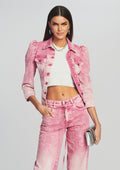 Ada Denim Jacket by retrofête in Pink Sorbet, product image 1