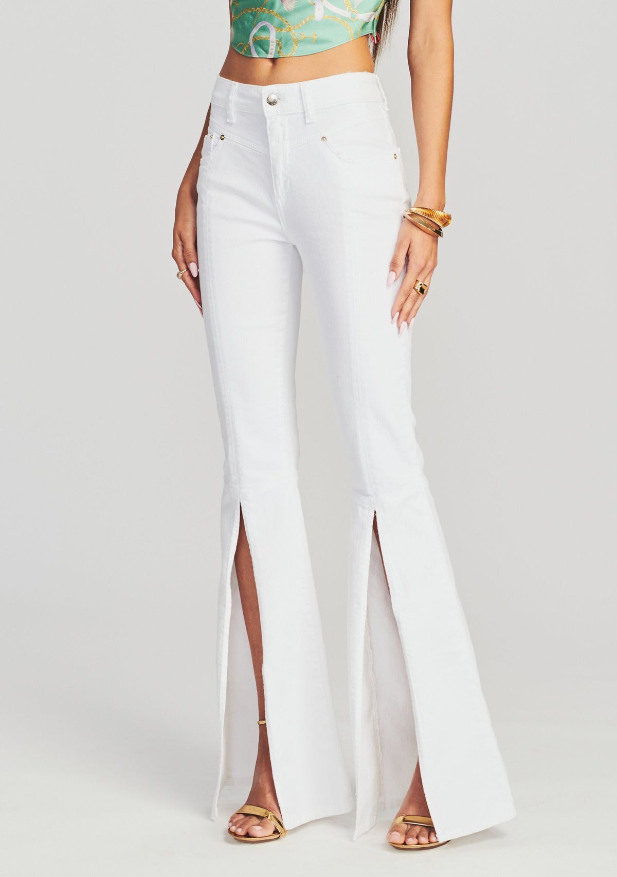 Fresca Pant by retrofête in Optic White, product image 1