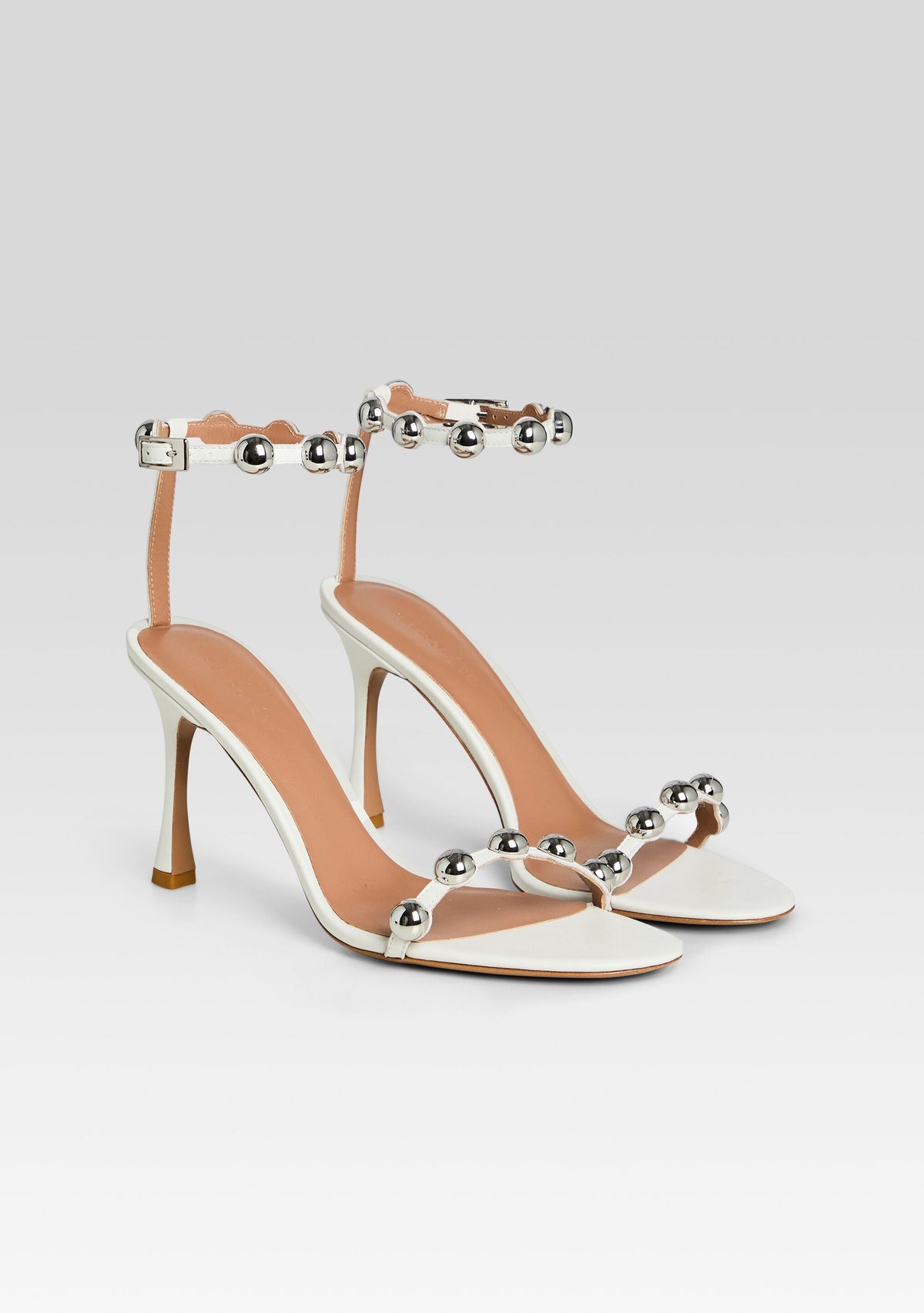 Amata Embellished Heel by retrofête in White/Silver, product image 4