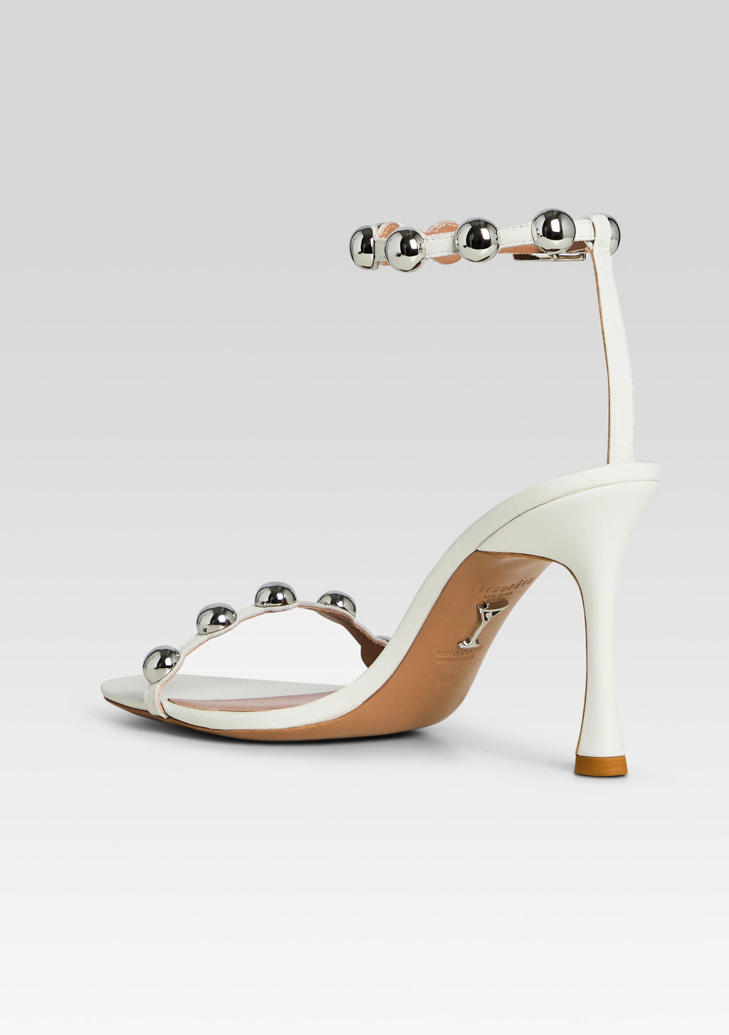Amata Embellished Heel by retrofête in White/Silver, product image 5