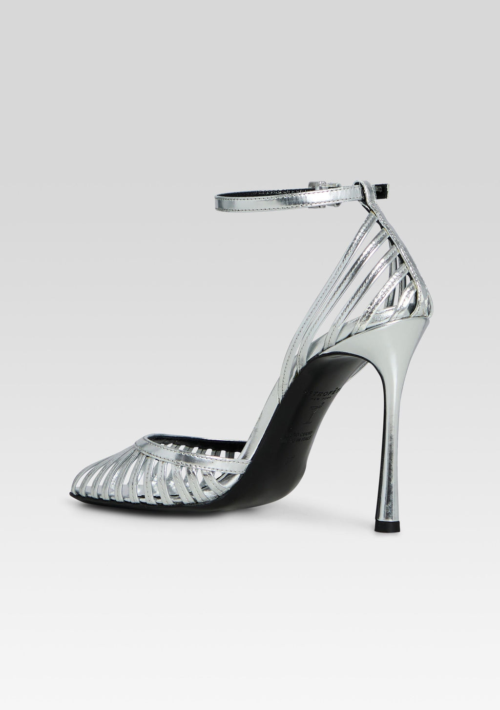 Analu Sandal by retrofête in Silver Mirror, product image 5