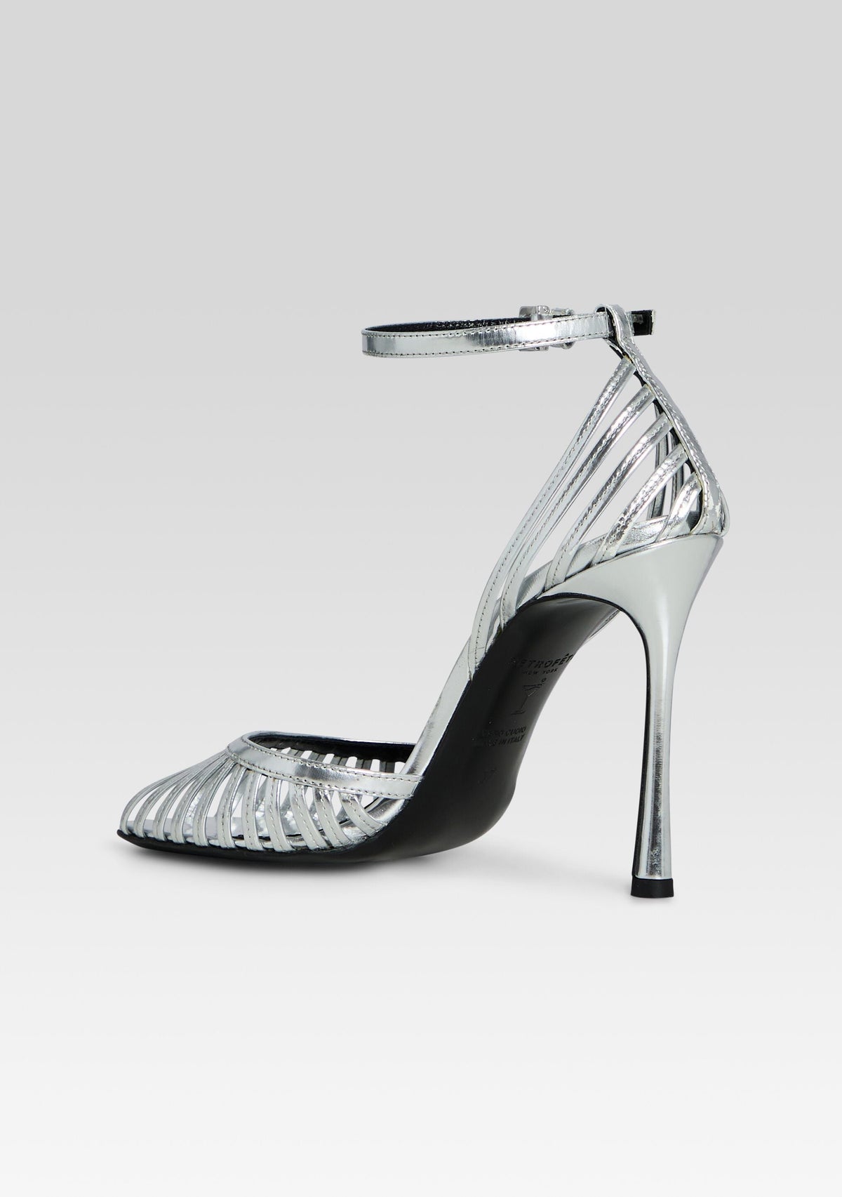 Analu Sandal by retrofête in Silver Mirror, product image 5