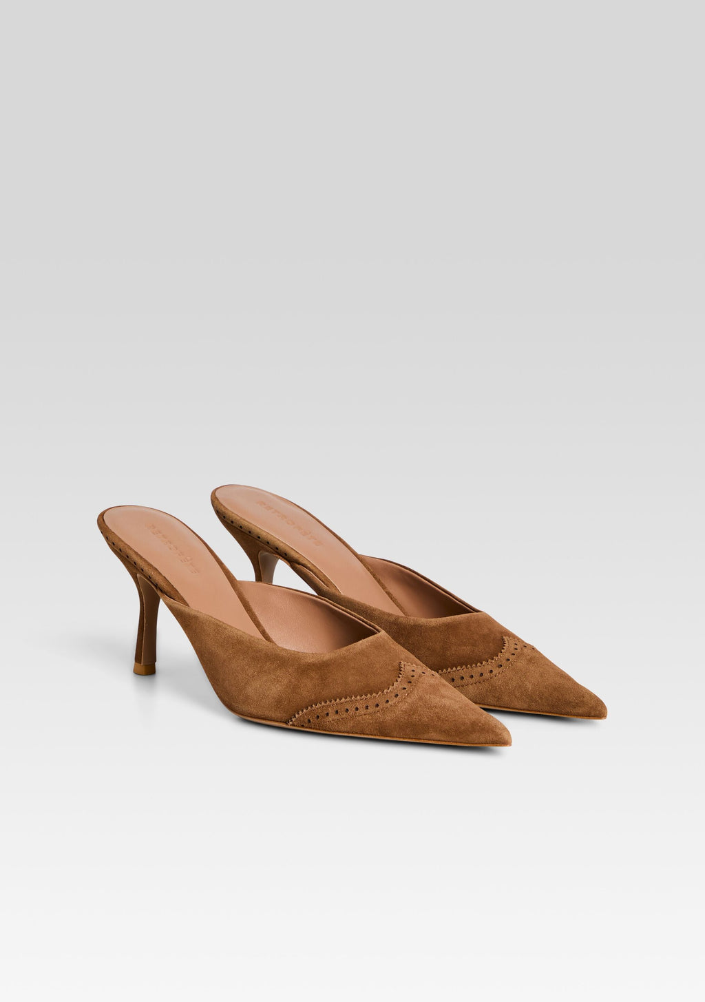 Daphne Suede Mule by retrofête in Cognac, product image 4