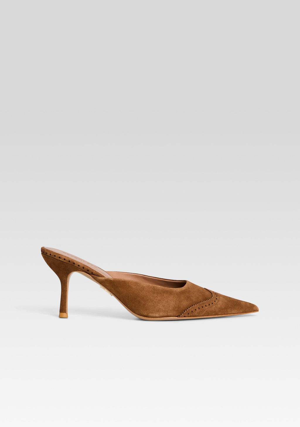 Daphne Suede Mule by retrofête in Cognac, product image 1