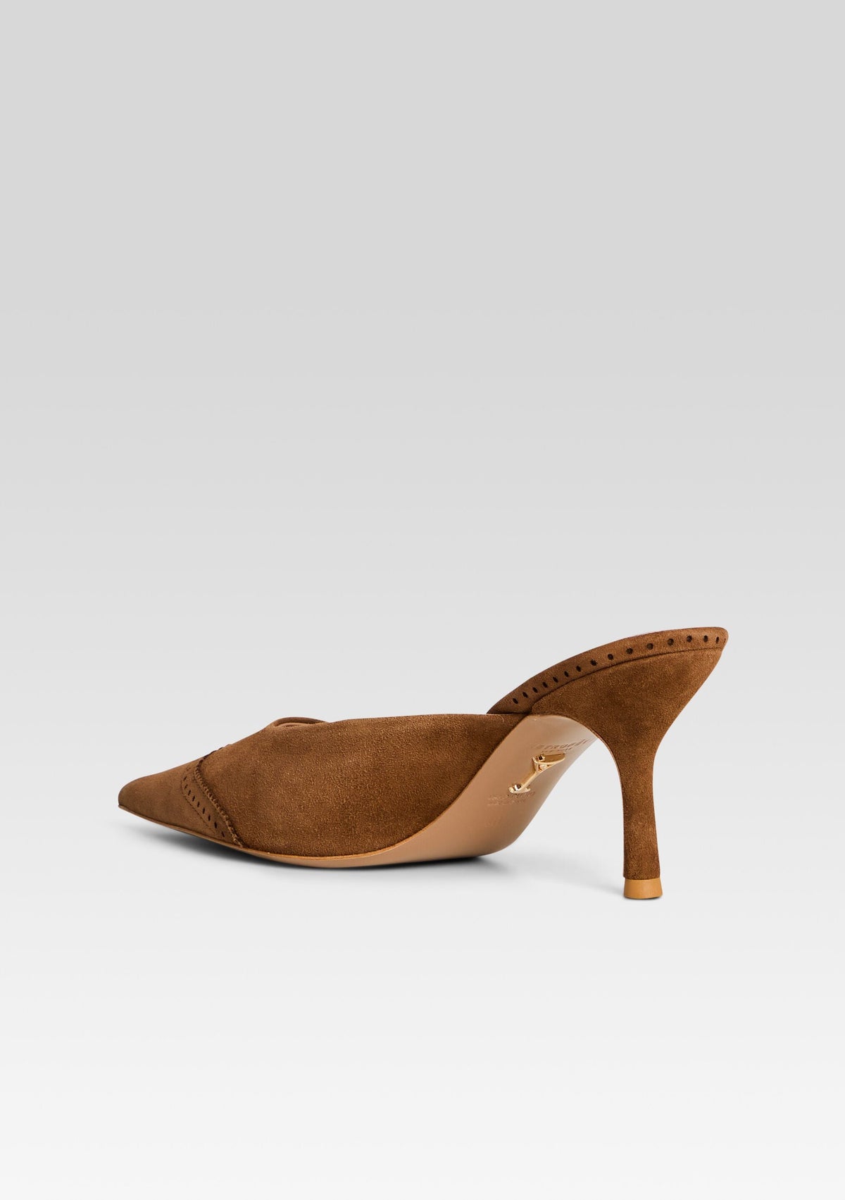 Daphne Suede Mule by retrofête in Cognac, product image 5