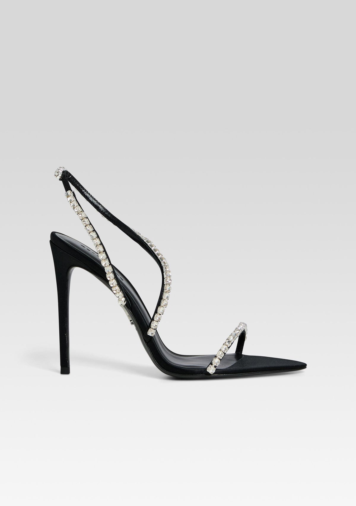 Erminia Embellished Sandal by retrofête in Black/Crystal, product image 1