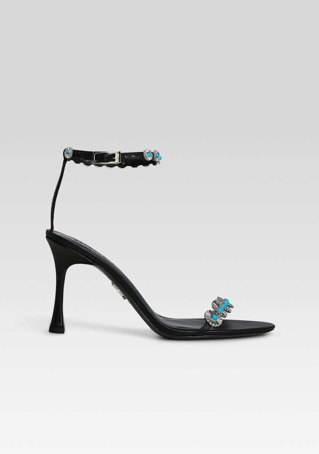 Felice Embellished Heel by retrofête in Black/Turquoise, product image 1