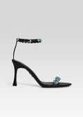 Felice Embellished Heel by retrofête in Black/Turquoise, product image 1