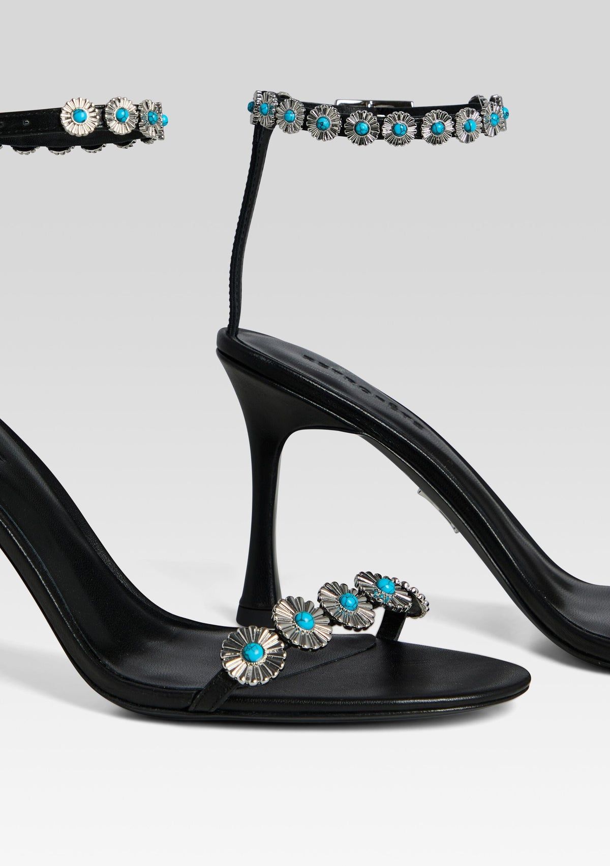 Felice Embellished Heel by retrofête in Black/Turquoise, product image 2