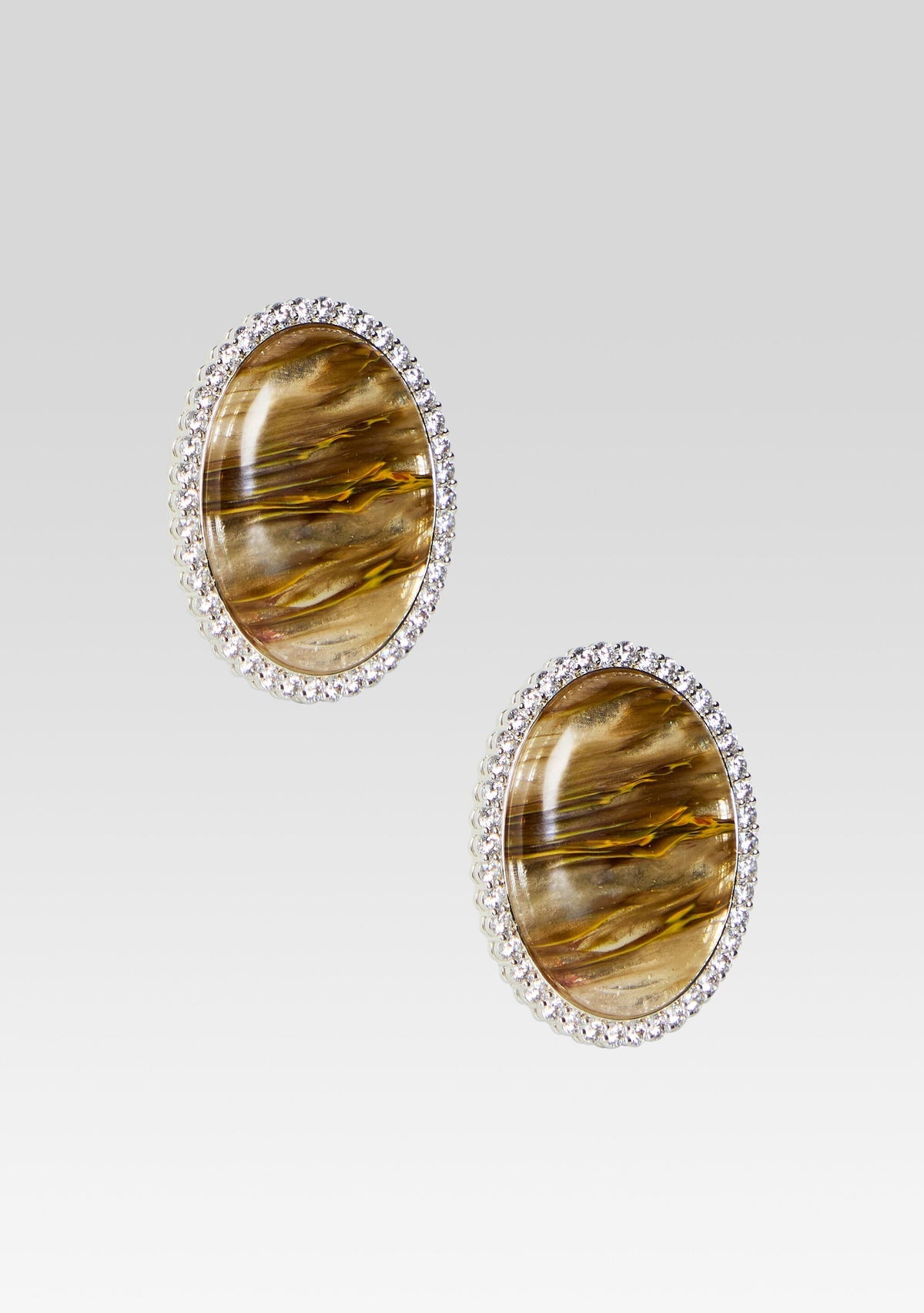 Fillipa Embellished Earrings by retrofête in Stone, product image 2